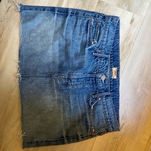 Denim mini skirt